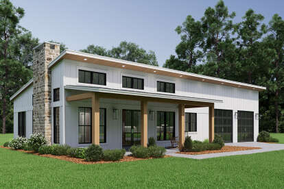 Barn House Plan #041-00401 Elevation Photo