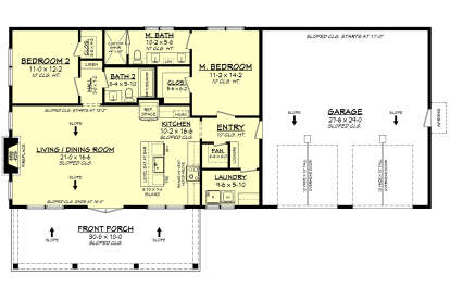 Main Floor for House Plan #041-00401