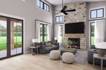 Barn House Plan #041-00401 Additional Photo