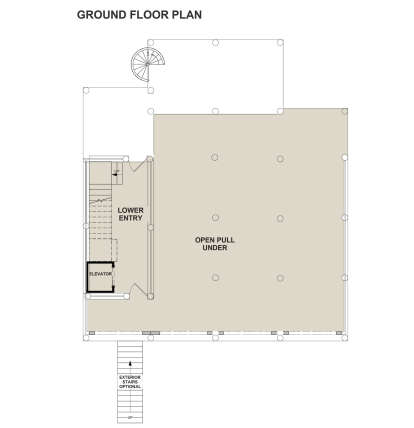 Ground Floor for House Plan #6316-00024