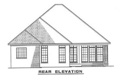 Ranch House Plan #110-00168 Elevation Photo