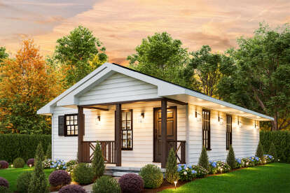 Modern Farmhouse House Plan #699-00437 Elevation Photo