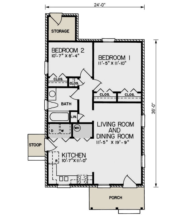 House Plan House Plan #33820 Drawing 1