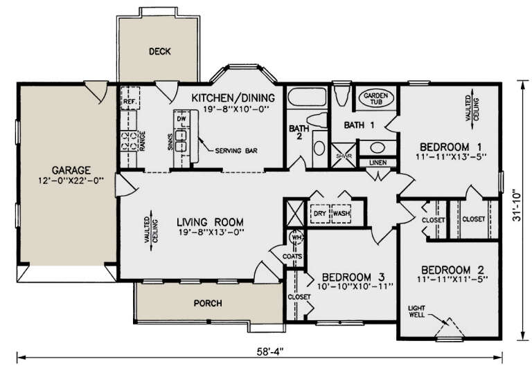 House Plan House Plan #33822 Drawing 1