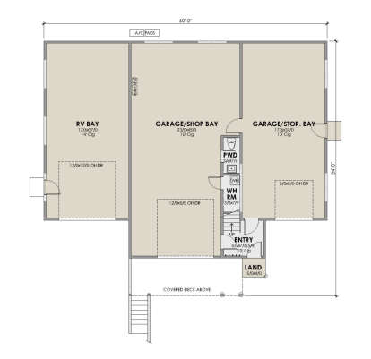 Garage Floor for House Plan #7011-00011