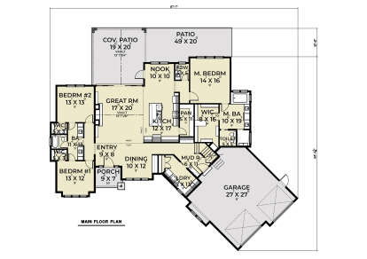 Main Floor for House Plan #2464-00163