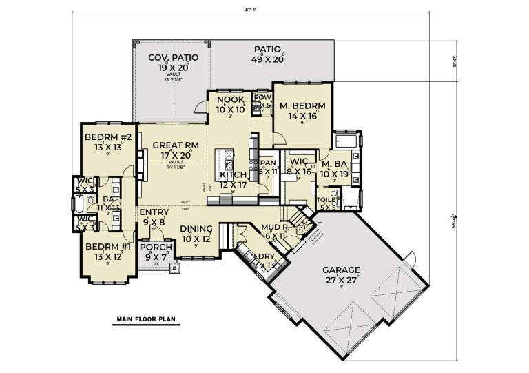 House Plan House Plan #33824 Drawing 1