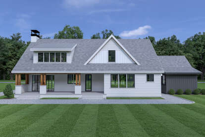 Modern Farmhouse House Plan #2464-00164 Elevation Photo