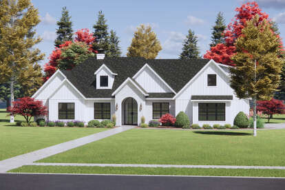 Modern Transitional House Plan #7983-00153 Elevation Photo