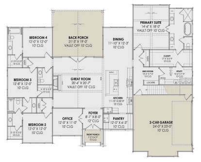 Main Floor for House Plan #7983-00153