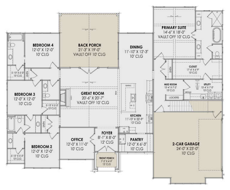 House Plan House Plan #33826 Drawing 1