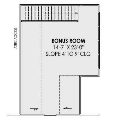 Bonus Room for House Plan #7983-00153