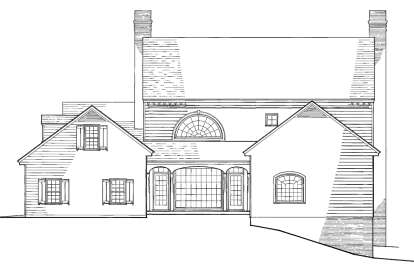 Colonial House Plan #7922-00258 Elevation Photo