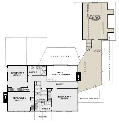 Second Floor for House Plan #7922-00258