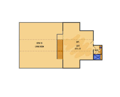 Optional Loft for House Plan #5995-00044