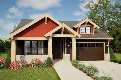 Craftsman House Plan #2559-01097 Elevation Photo