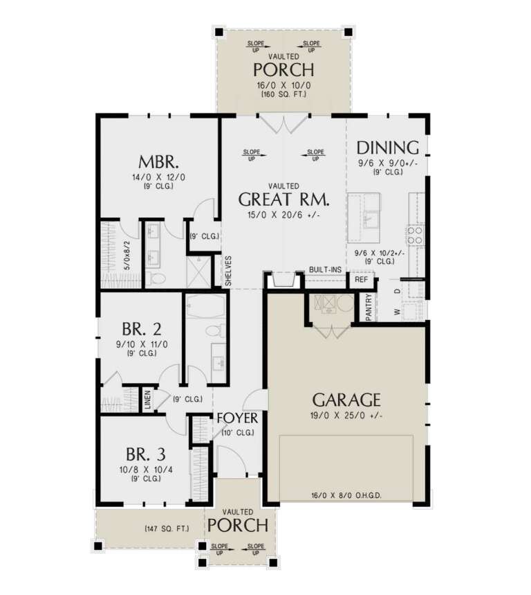 House Plan House Plan #33831 Drawing 1