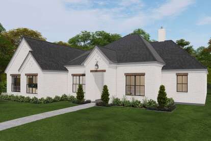 Modern Transitional House Plan #3571-00039 Elevation Photo