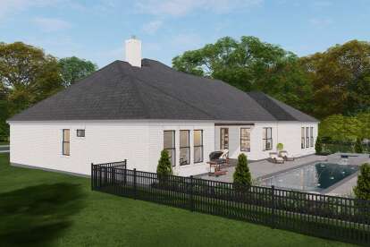 Modern Transitional House Plan #3571-00039 Elevation Photo
