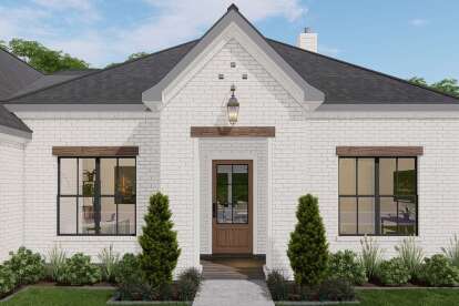 Modern Transitional House Plan #3571-00039 Elevation Photo