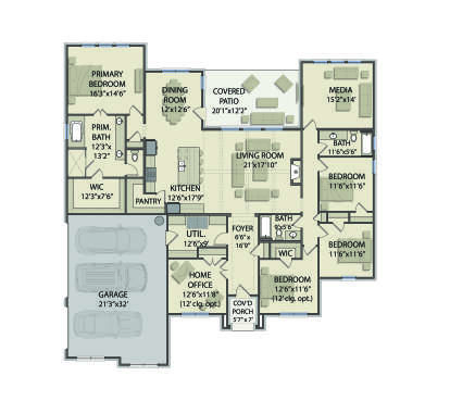 Main Floor for House Plan #3571-00039