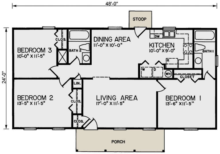 House Plan House Plan #33835 Drawing 1