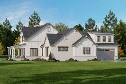 Modern Farmhouse House Plan #009-00459 Elevation Photo