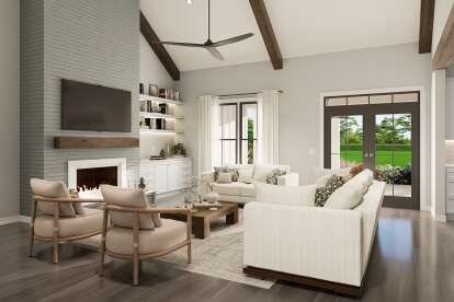 Modern Farmhouse House Plan #009-00459 Additional Photo