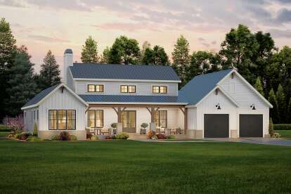 Modern Farmhouse House Plan #009-00460 Elevation Photo