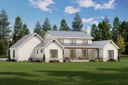 Modern Farmhouse House Plan #009-00460 Elevation Photo
