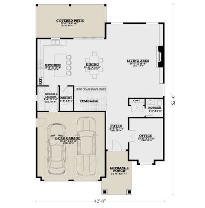 Main Floor for House Plan #4100-00007