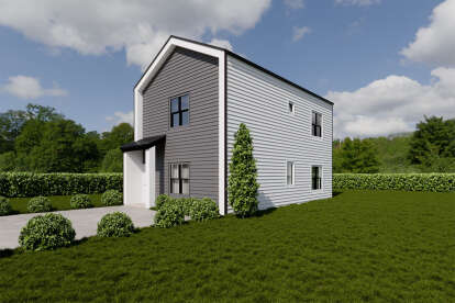 Contemporary House Plan #4100-00008 Elevation Photo