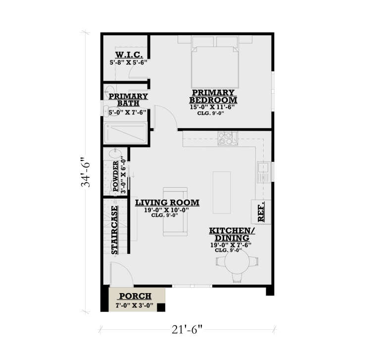 House Plan House Plan #33840 Drawing 1