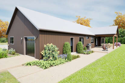 Modern Farmhouse House Plan #2559-01098 Elevation Photo