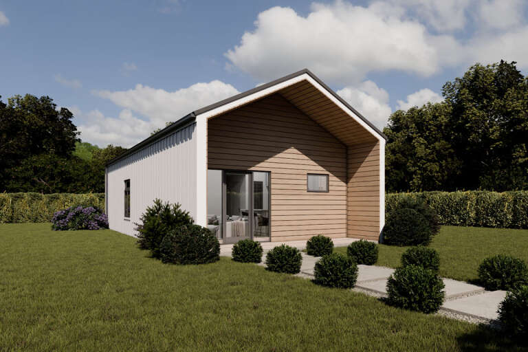 House Plan House Plan #33842 Angled Front Elevation