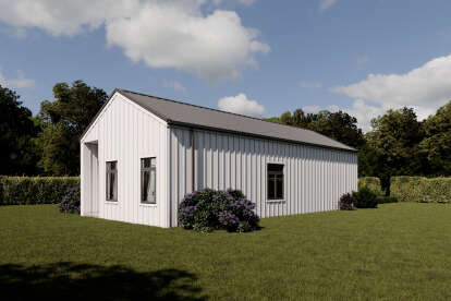 Modern House Plan #4100-00009 Elevation Photo