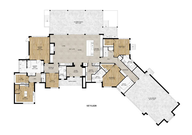 House Plan House Plan #33845 Drawing 1