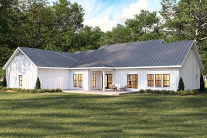 Modern Farmhouse House Plan #1776-00167 Elevation Photo