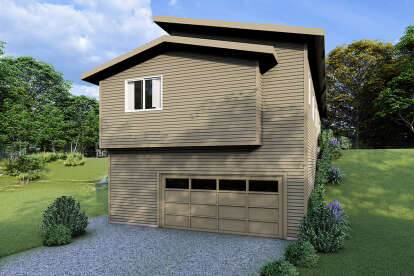 Contemporary House Plan #035-01173 Elevation Photo