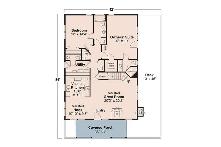 House Plan House Plan #33849 Drawing 1