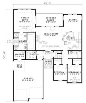 Floorplan 1 for House Plan #110-00171