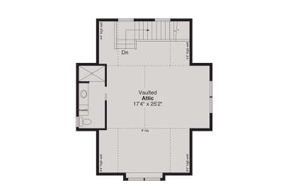 Attic Space for House Plan #035-01175