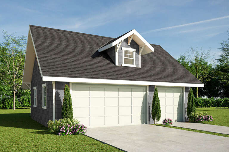 House Plan House Plan #33851 Angled Front Elevation
