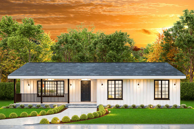 House Plan House Plan #33853 Front Elevation 