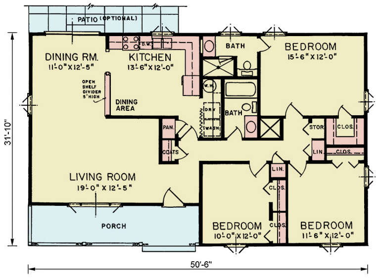House Plan House Plan #33853 Drawing 1