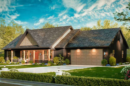 Country House Plan #699-00444 Elevation Photo