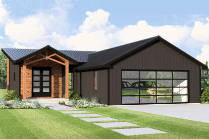 Modern House Plan #5032-00370 Elevation Photo