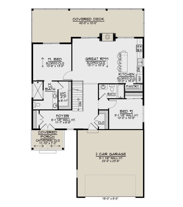 House Plan House Plan #33855 Drawing 1