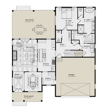 Main Floor for House Plan #7174-00038