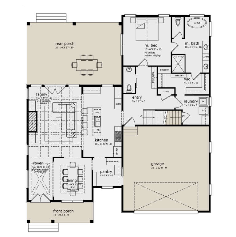 House Plan House Plan #33856 Drawing 1